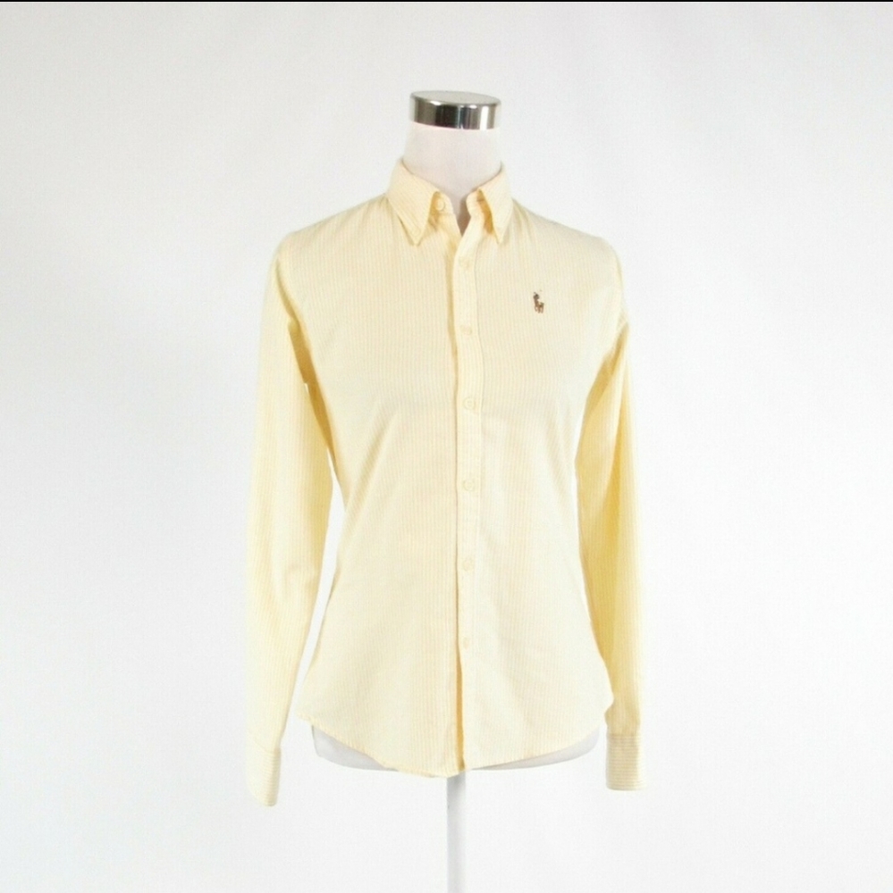 Light yellow RALPH LAUREN BLUE LABEL blouse 2